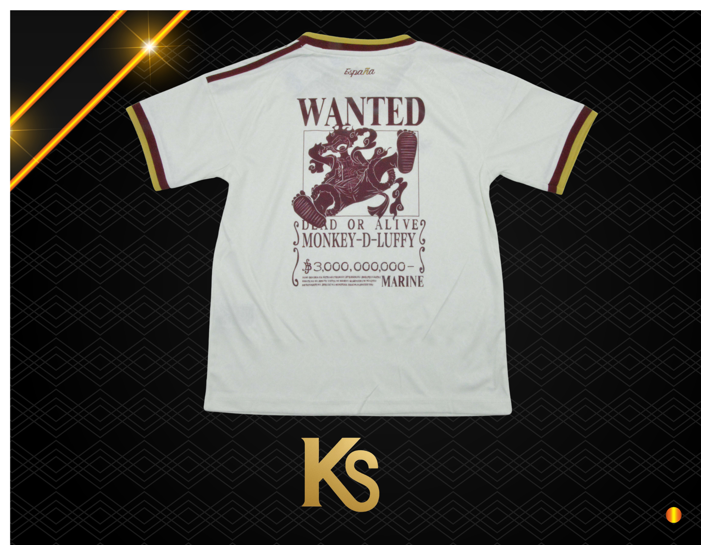 CAMISETA ESPAÑA X ONE PIECE SEGUNDA EQUIOACIÓN