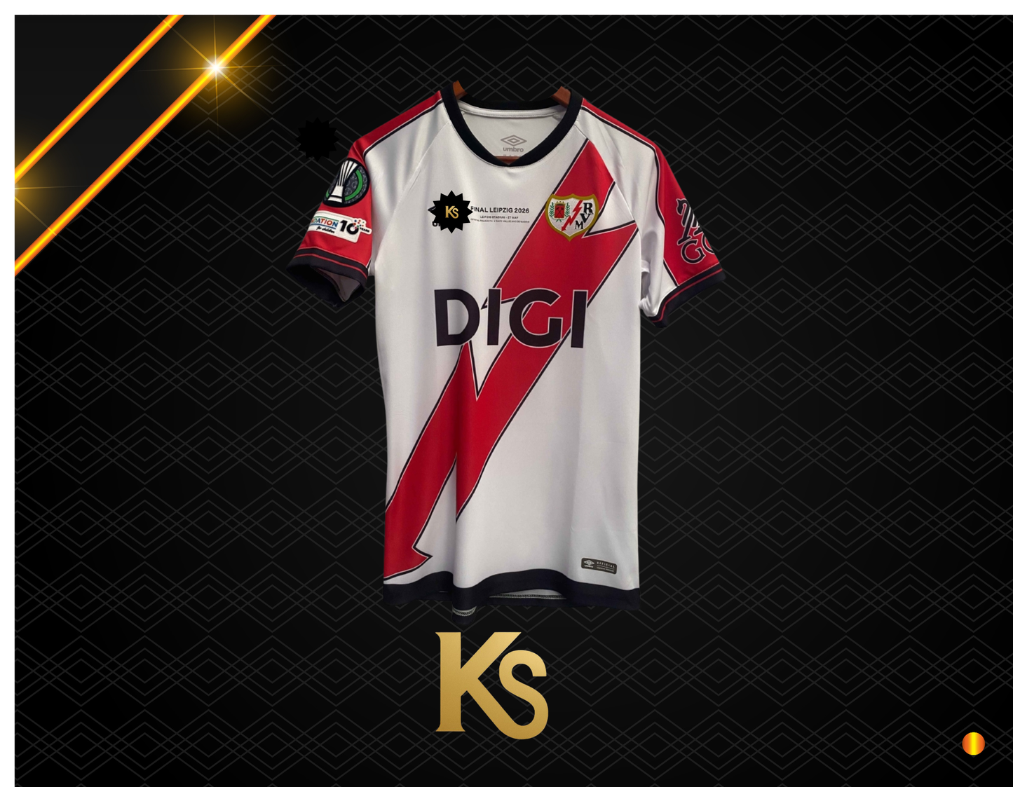 CAMISETA RAYO VALLECANO FINAL CONFERENCE LEAGUE 25-26