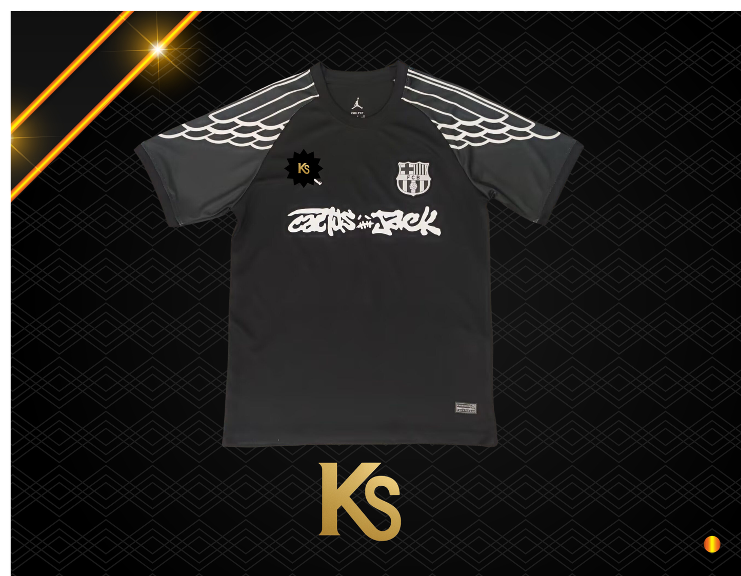 CAMISETA FC BARCELONA X TRAVIS SCOTT BLACK