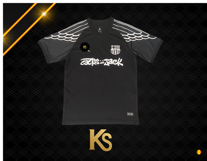 CAMISETA FC BARCELONA X TRAVIS SCOTT BLACK