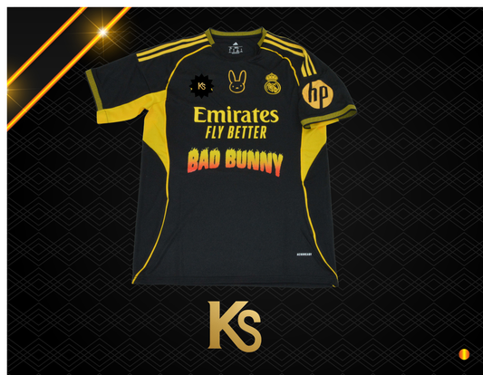 CAMISETA REAL MADRID X BAD BUNNY