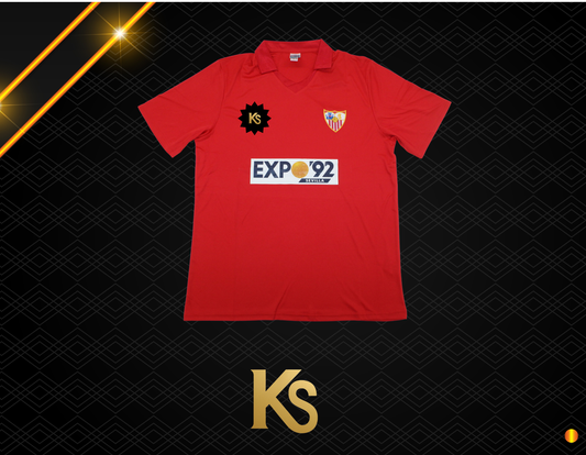 CAMISETA SEVILLA 87-88 ROJA